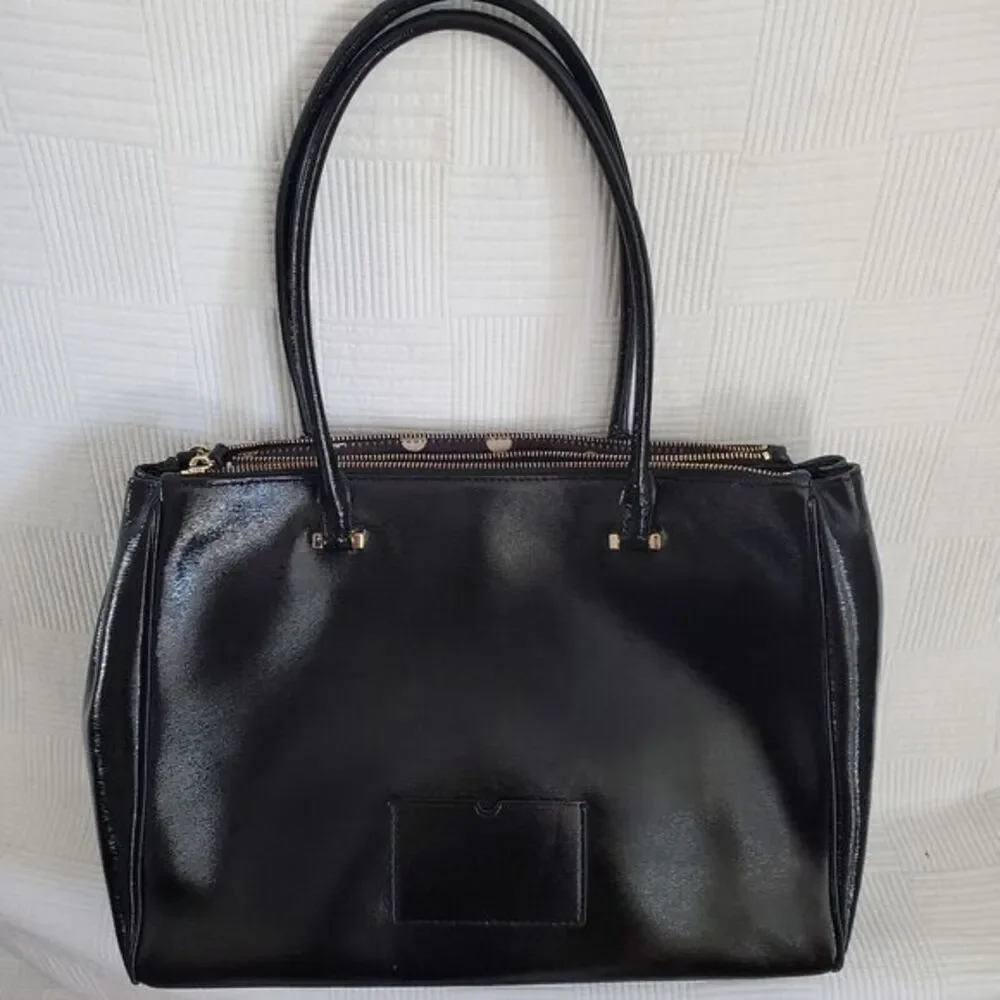 Kate Spade Large Black Leather Bag‎ Tote READ